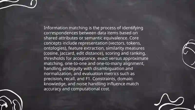 Information about matching 3