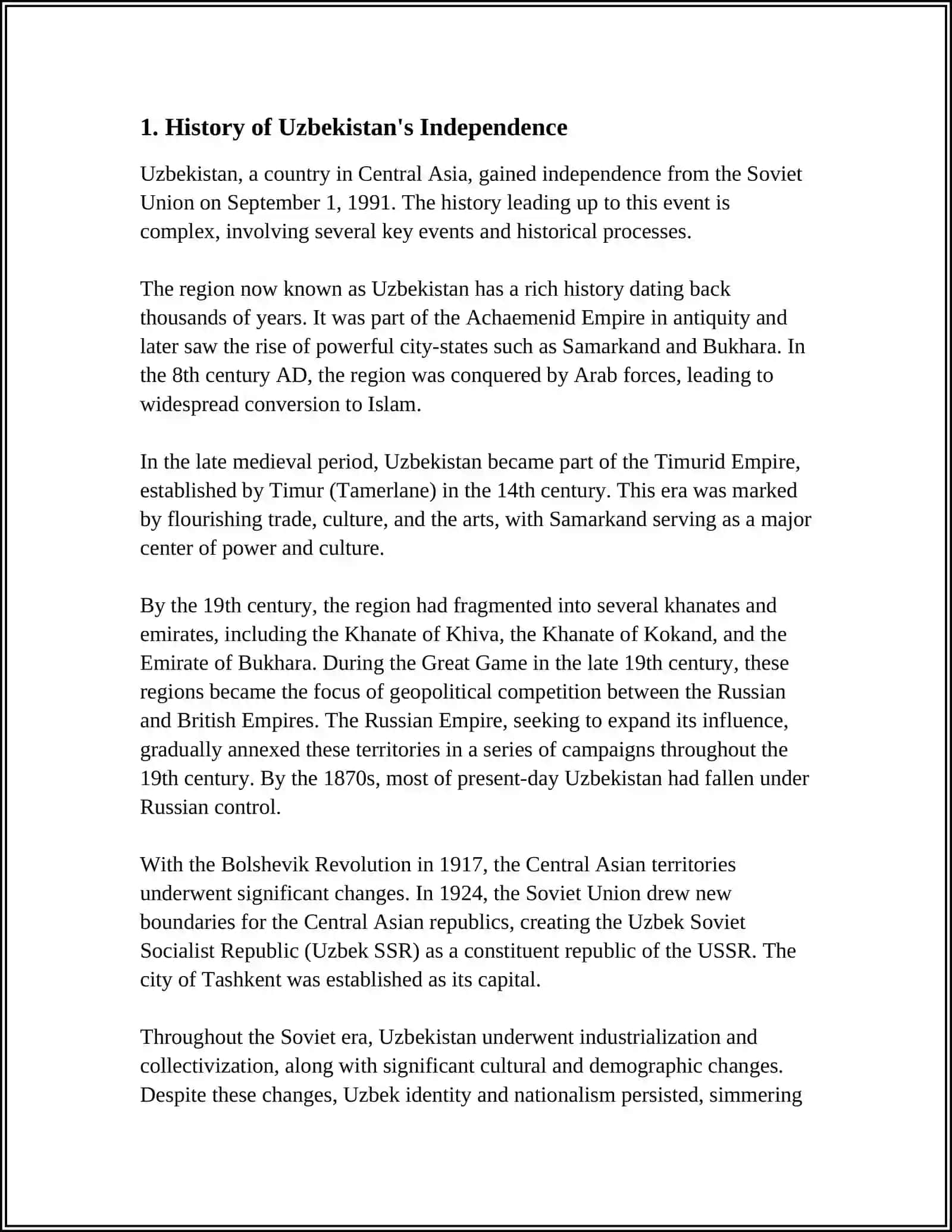 INDEPENDENCE DAY OF UZBEKISTAN 3