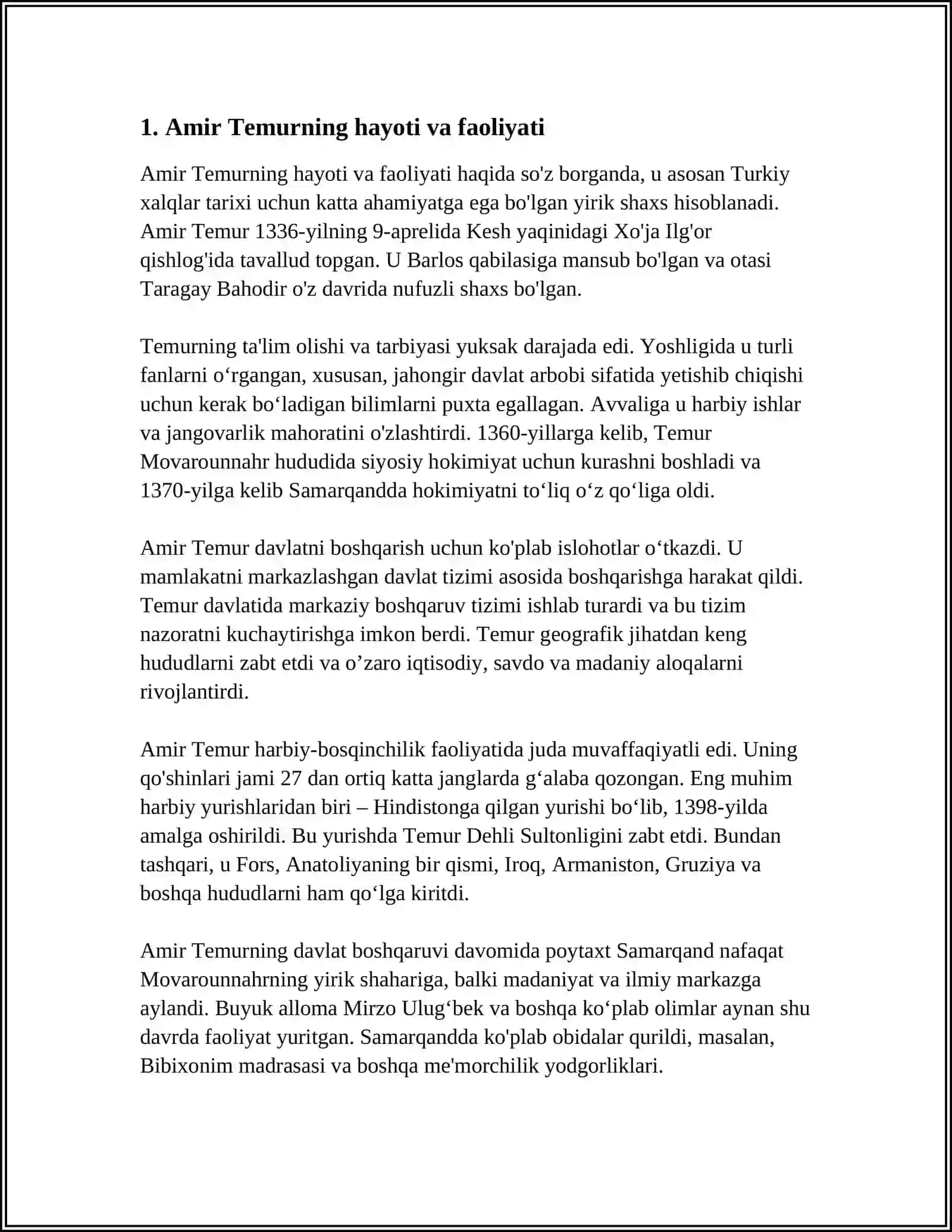 AMIR - TEMUR BUYUK DAVLAT ARBOBI 3