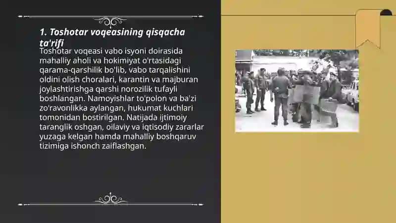 "Toshotar voqeasi " yoxud "Vabo isyoni " 3