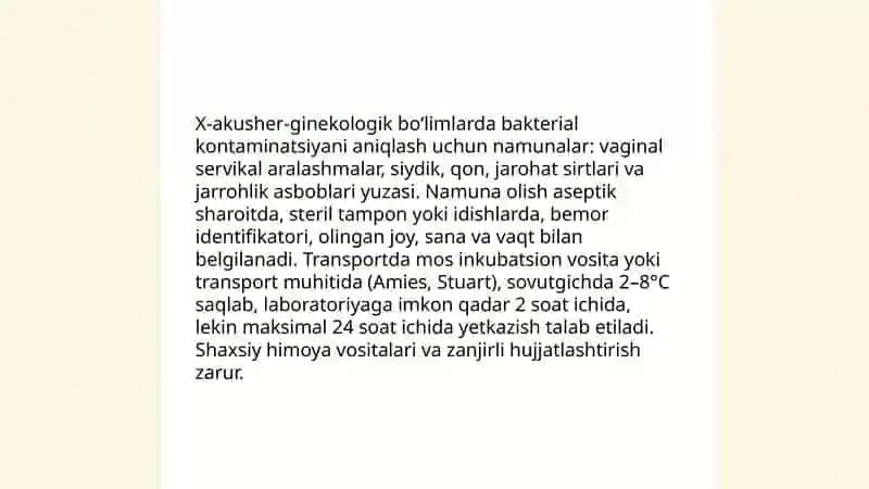 Biologik ashyoni bakterial kontaminasiyasini biokimyoviy usulda aniqlash 3