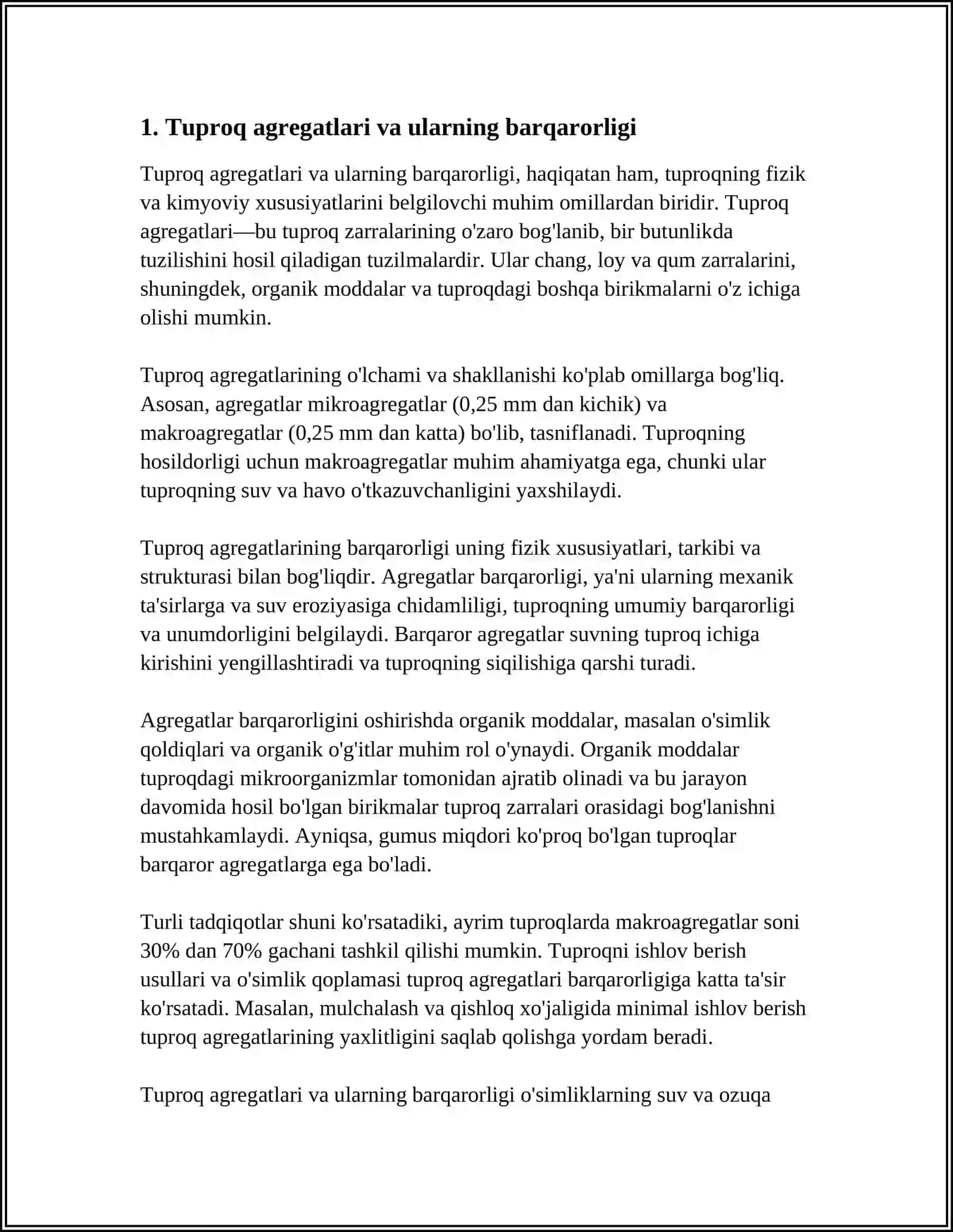 Tuproq va uni tahlil etish va unda qōlaniladigan vositalar 3