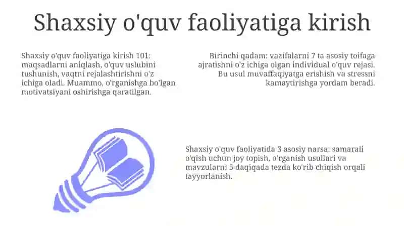 Shaxsiy akademik faoliyat va uni tashkil etish vositalari 3