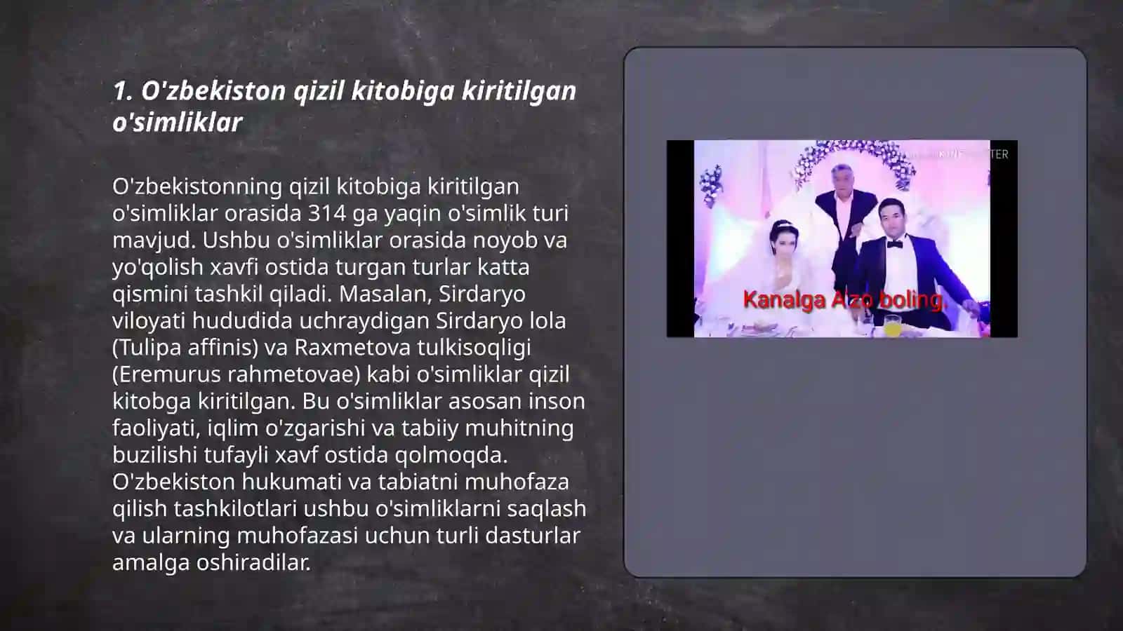 O'zbekiston qizil kitobiga kiritilgan o'simliklar 3