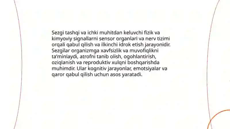 Sezgilar haqida umumiy tushuncha 3