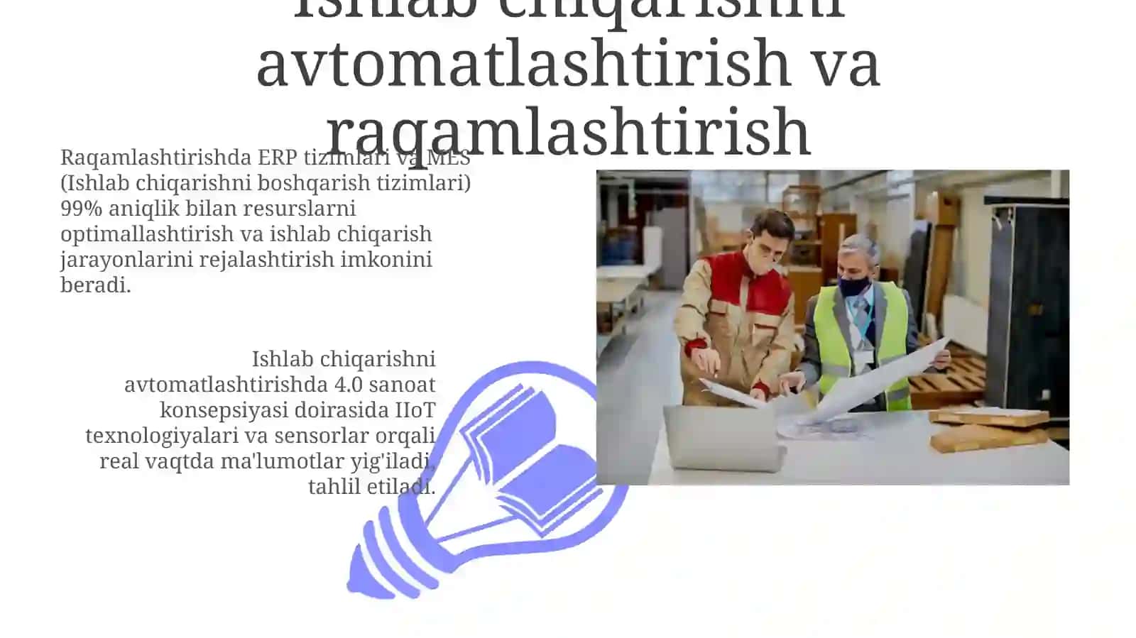 Korxonalarda ishlab chiqarishni tashkil etish va boshqarish 3
