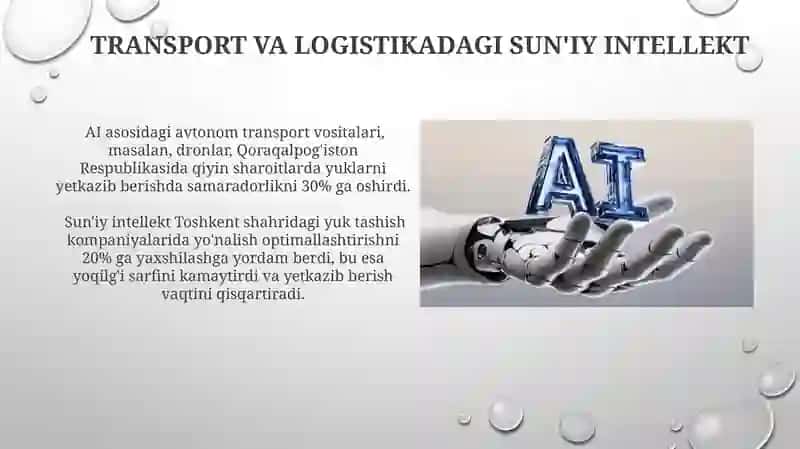 Iqtisodiyot sohalarda sun'iy intellektdan foydalanish xususiyatlari 3