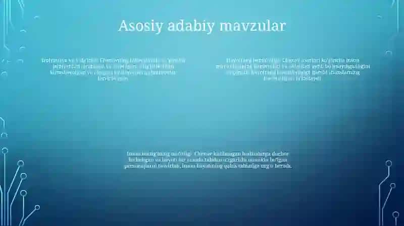 A.P.Chexov Hikoyalari Va U Haqida Qiziq Faktlar 3
