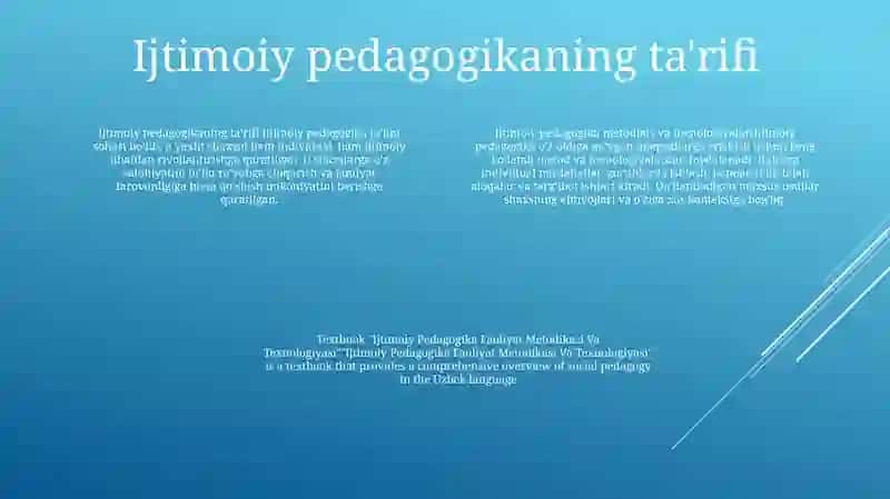 Ijtimoiy Pedagogika Faoliyat Metodikasi Va Texnologiyasi 3