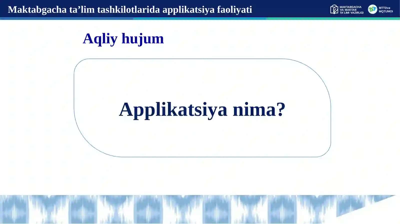MAKTABGACHA TA'LIM TASHKIL ATLARIDA APPLIKASIYA FAOLIYATI 3