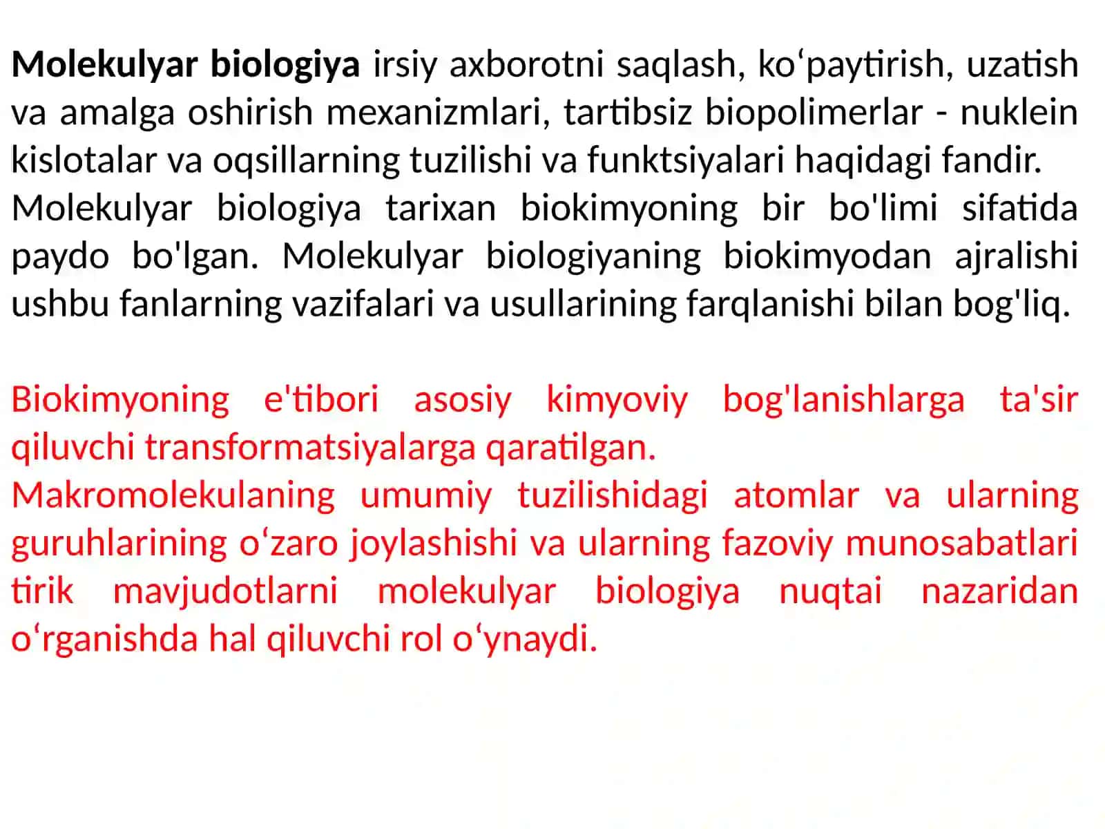 MOLEKULAR BIOLOGIYA 3