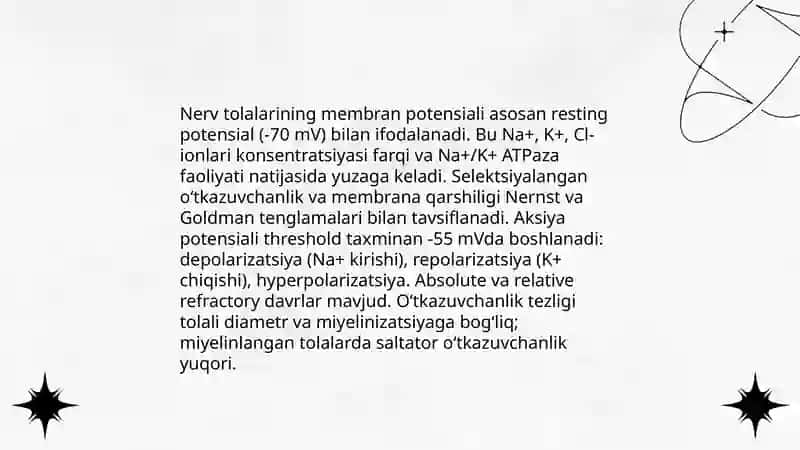 Nerv tolalari fiziologiyasi 3