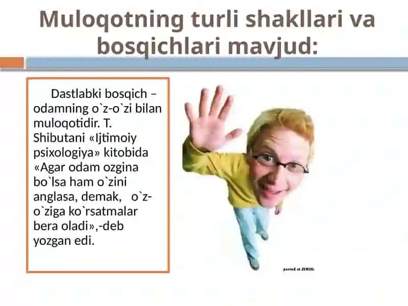 Muloqot va munosabatlar 3