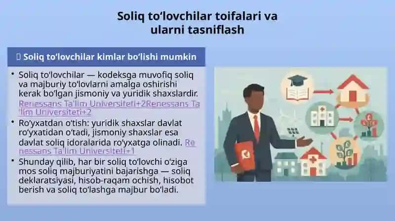 Soliqto‘lovchilarning aydovsiz to‘ifalariga soliq solishning o‘ziga xos xususiyatlari 3