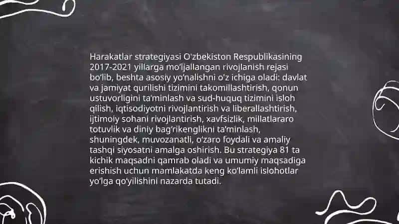 Harakatlar strategiyasidan taraqqiyot strategiyasi sari 3