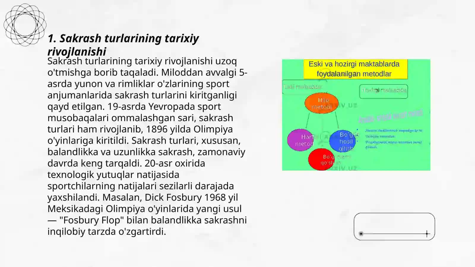 Sakrash turlari texnikasini o`rgatish metodikasi 3