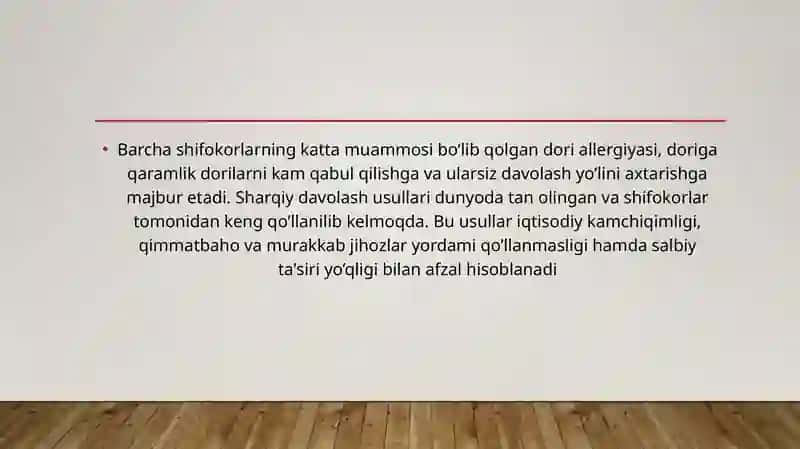 Sharqiy xalq tabobatidagi davolash tizimi 3