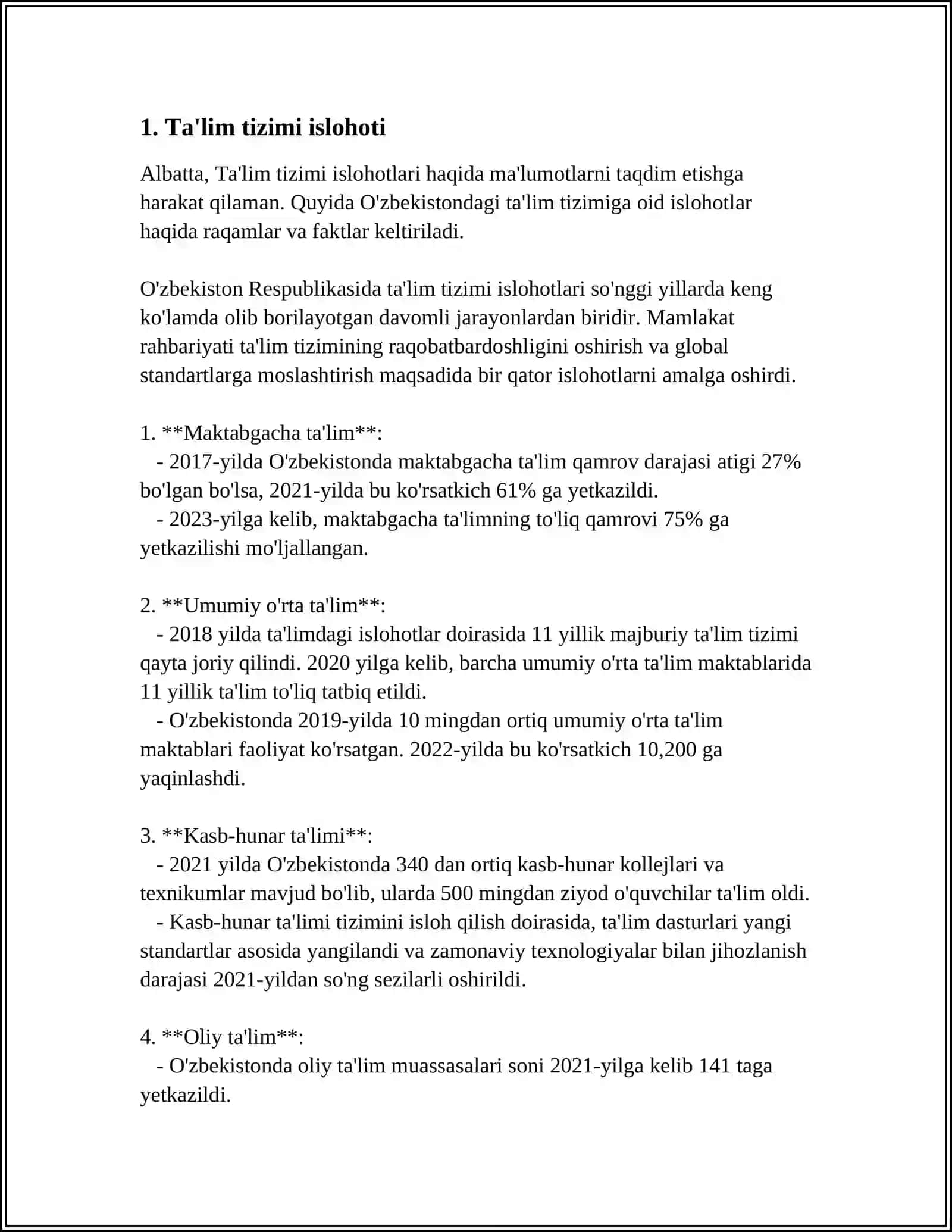 OʻZBEKISTON RESPUBLIKASI TAʼLIM TIZIMI 3