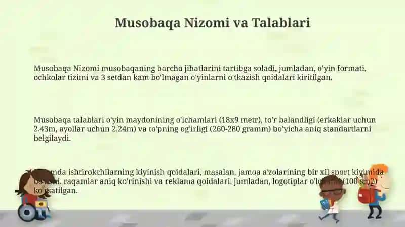 Musobaqa Nizomi va Talablari 3