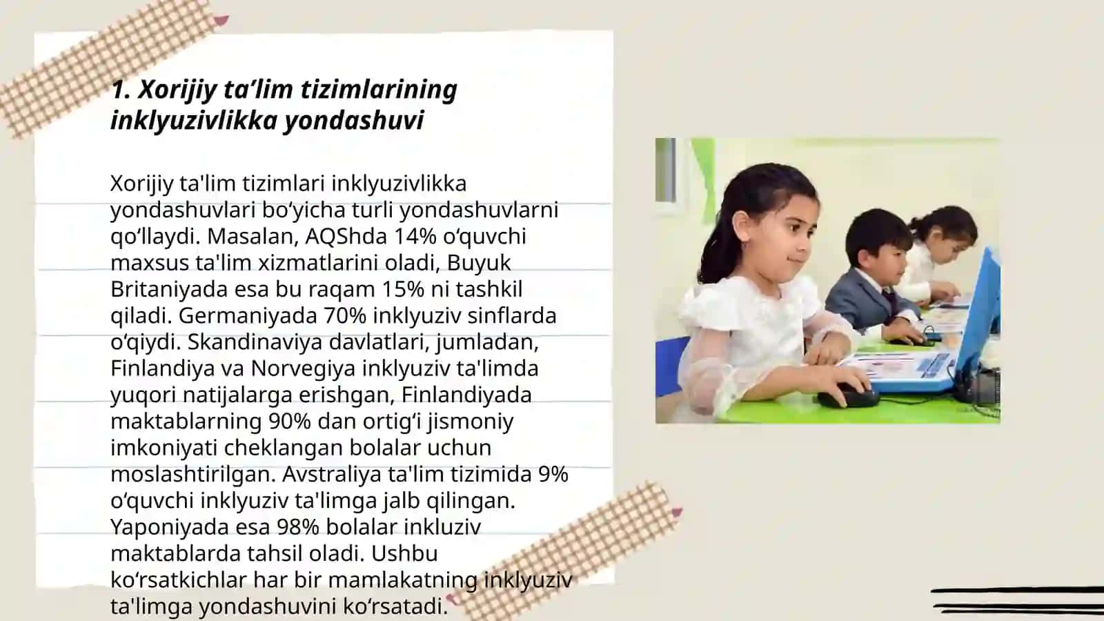Xorijiy taʼlim tizimlarining inklyuzivlikka yondashuvi 3