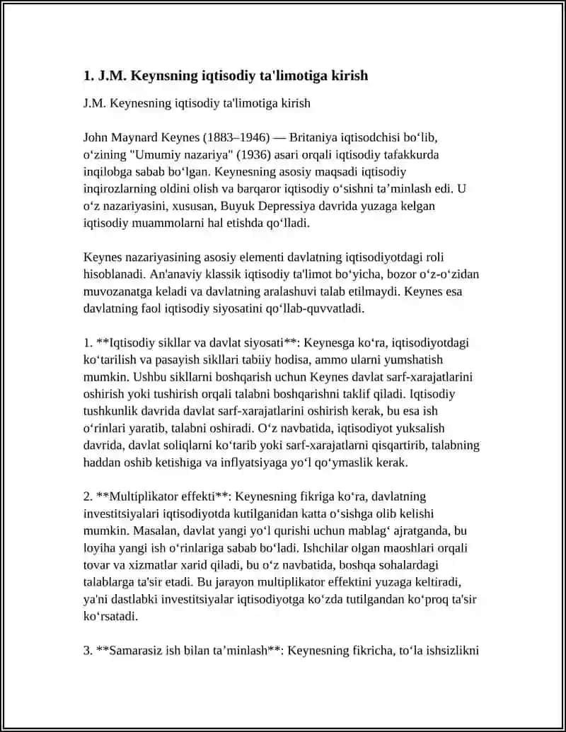 J.M.KEYNS TALIMOTI VA KEYNSCHILIK 3