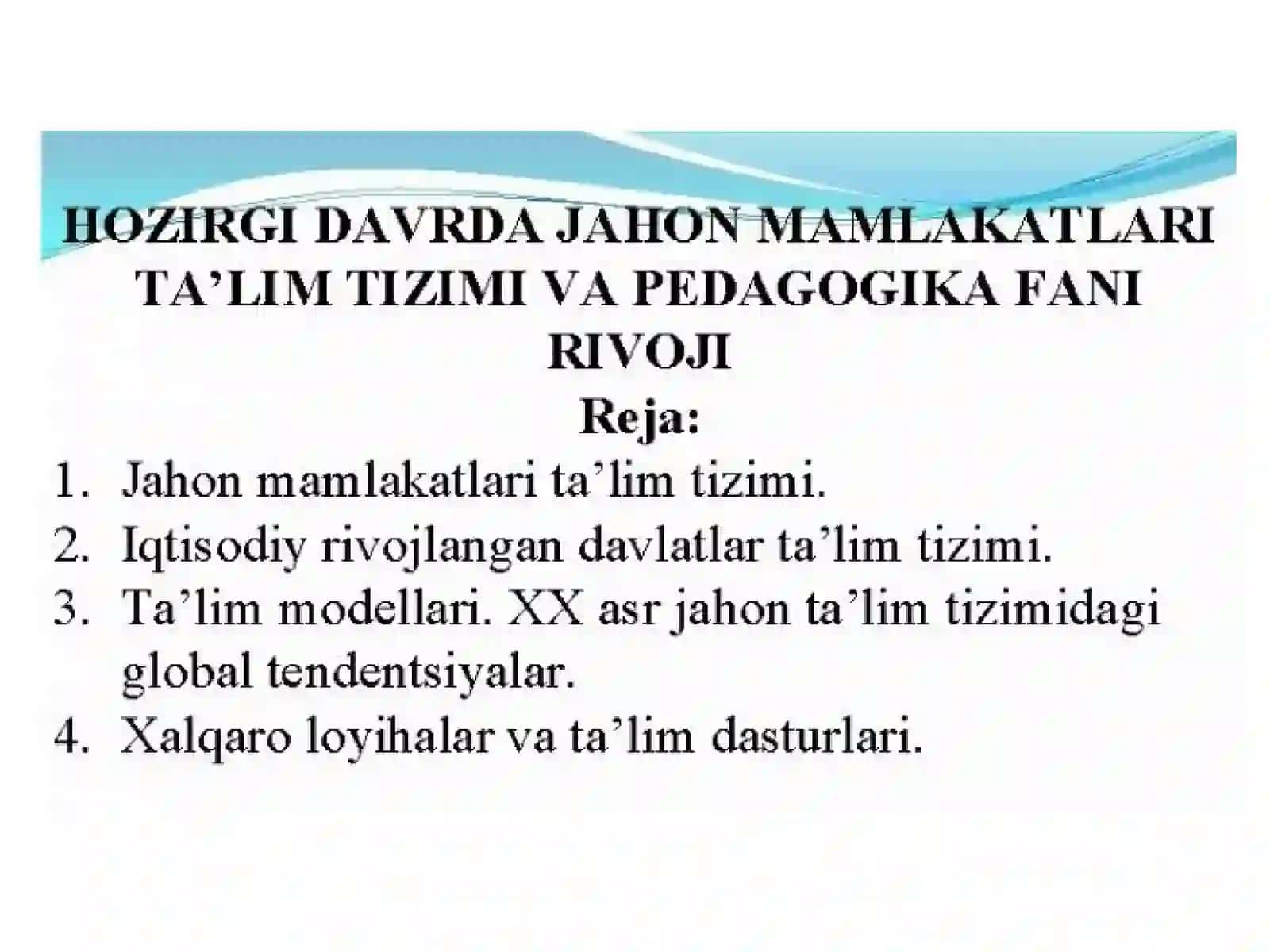 Umumiy pedagogika fanidan taqdimoti 3