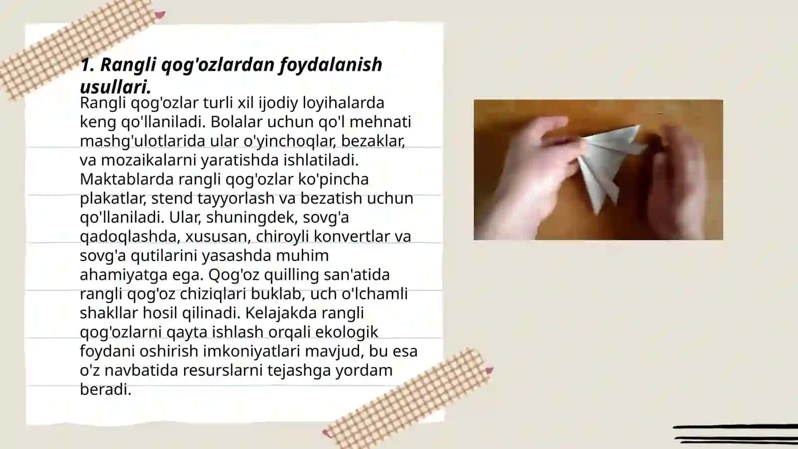Rangli qog'ozdan qurbaqa yasash 3