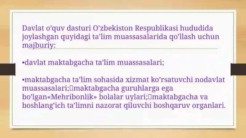 Ilk qadam davlat o’quv dasturi asosida Maktabgacha ta’lim tashkilotlarida faoliyat markazlarida ta’lim jarayonlarini tashkil qilish 3