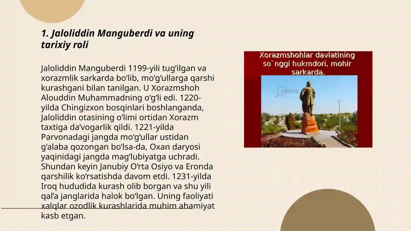 Jaloliddin Manguberdi vatan himoyachisi 3