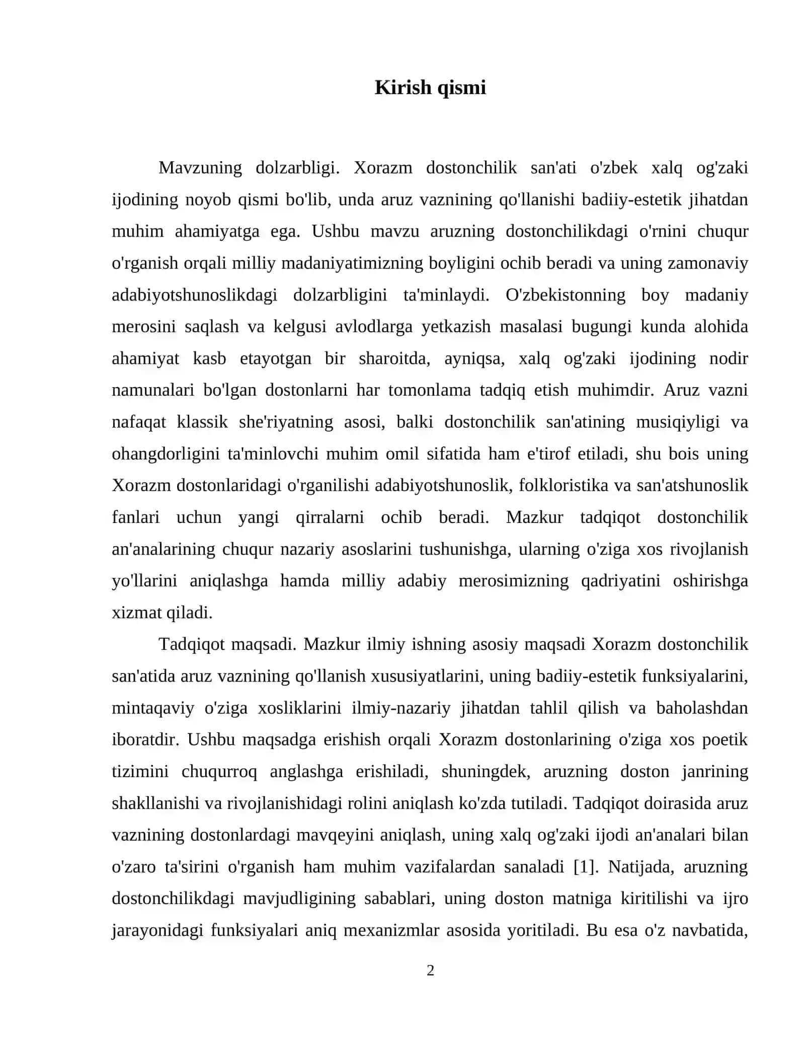 Xorazm dostonchilik san'atida aruz vaznining qo'llanishi 3
