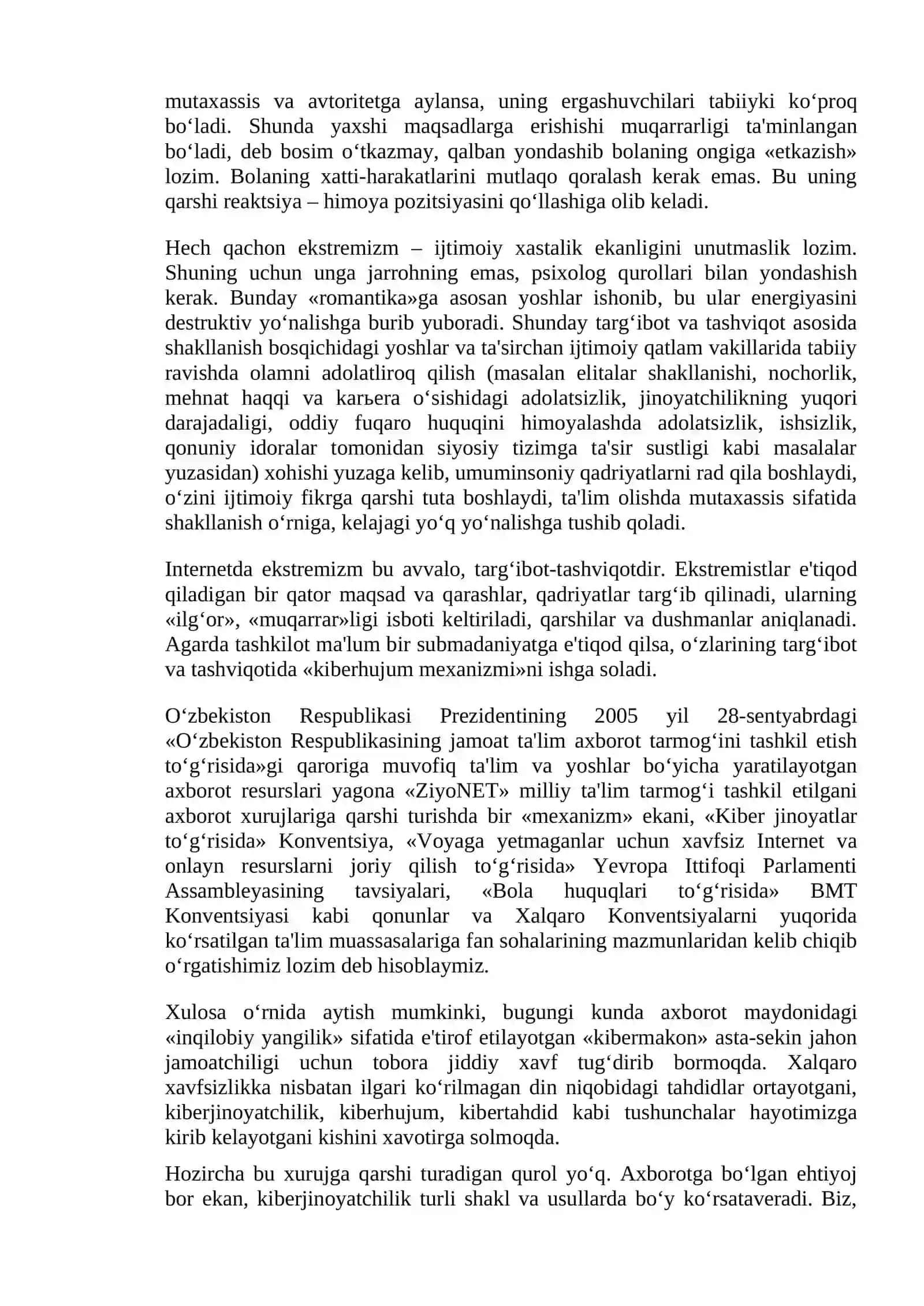 Kiber makonda din. Missionerlik va prozelitizmning ijtimoiy-siyosiy xavfi 3