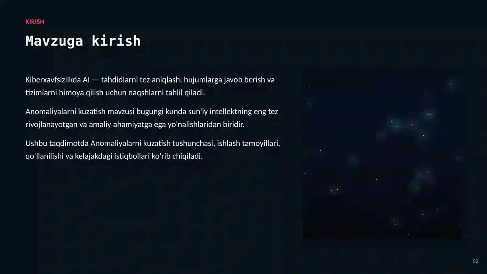SUN'IY INTELLEKT • AI KIBERXAVFSIZLIKDA 3