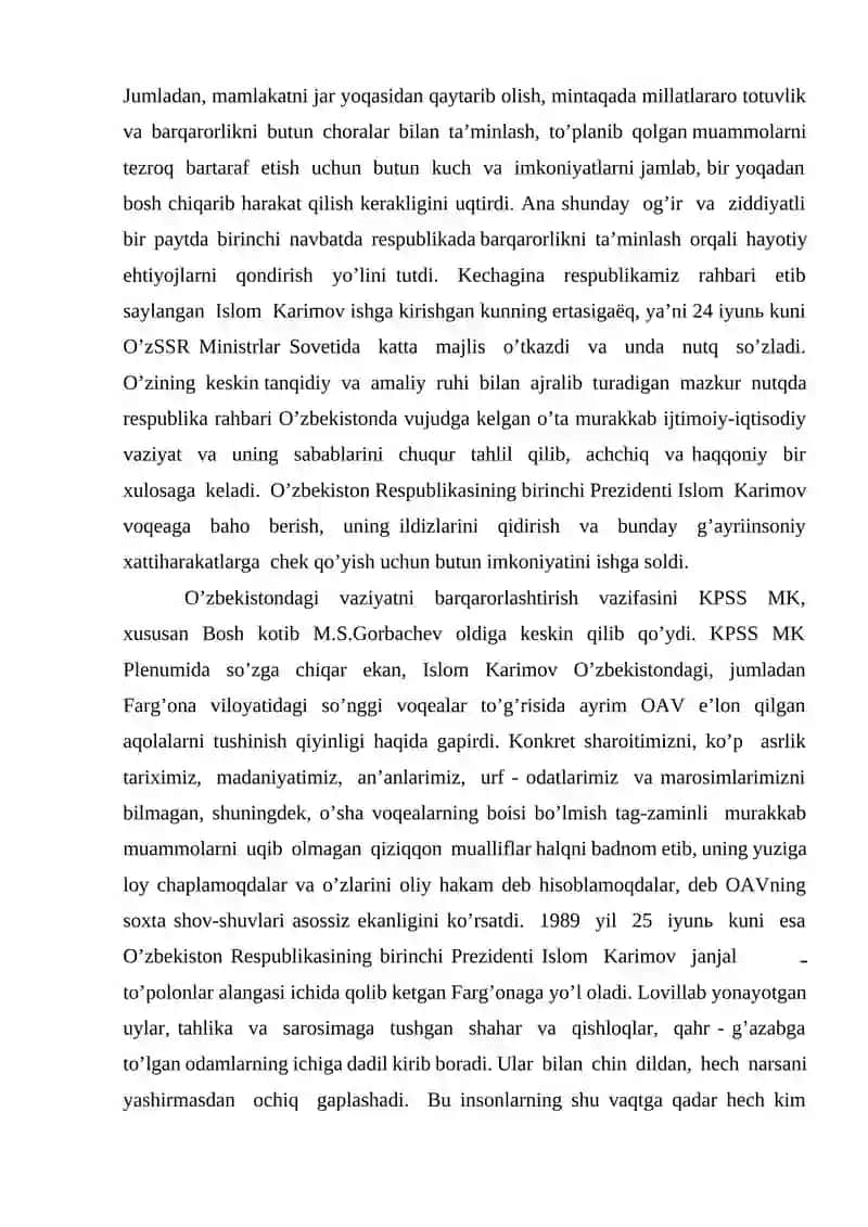 MUSTАQILLIKKА ERISHISH АRАFАSIDА O'ZBEKISTONNING IJTIMOIY-SIYOSIY JARAYONLARI 3