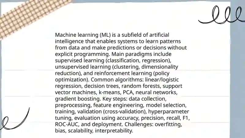 Machine Learning 3