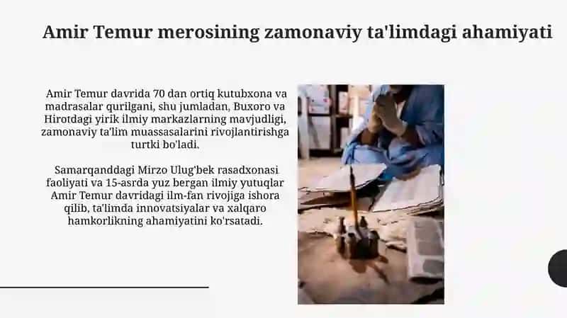 Amir Temur ogitlarining tarbiyaviy ahamiyati 3