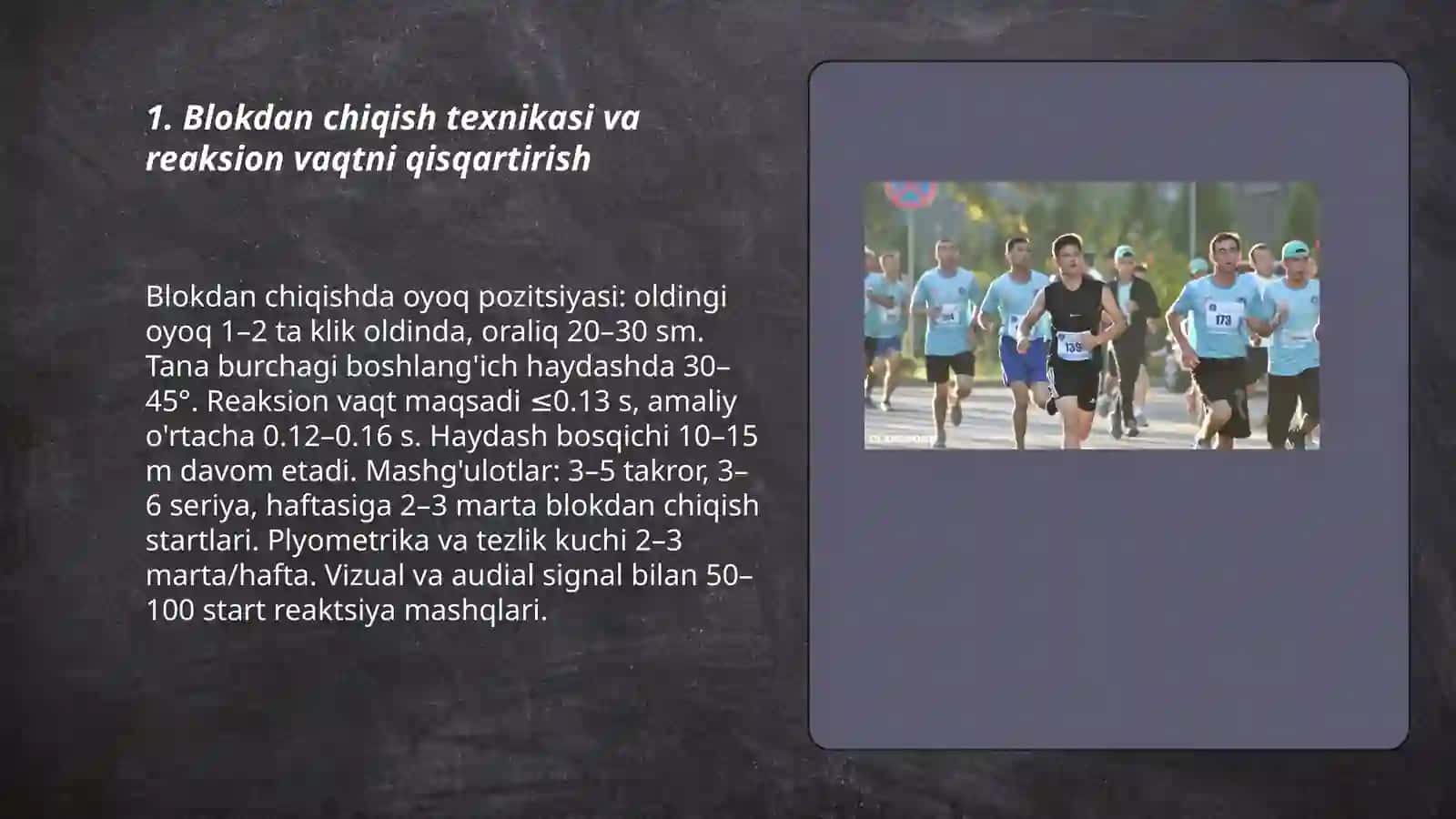 Blokdan chiqish texnikasi va reaksion vaqtni qisqartirish 3