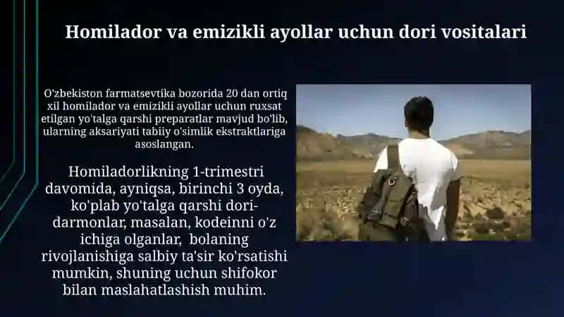 Dori-darmonlar homilador va emizikli ayollar uchun 3
