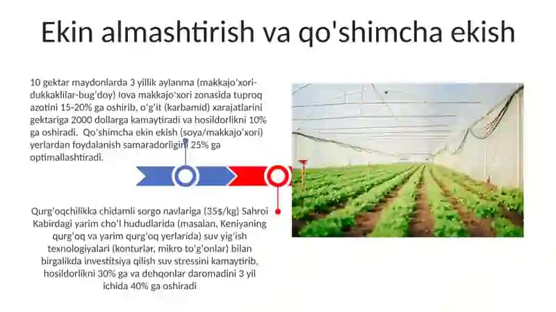 Qishloq xo’jaligidagi takror ishlab chiqarishda investittsiyadan samarali foydalanish 3