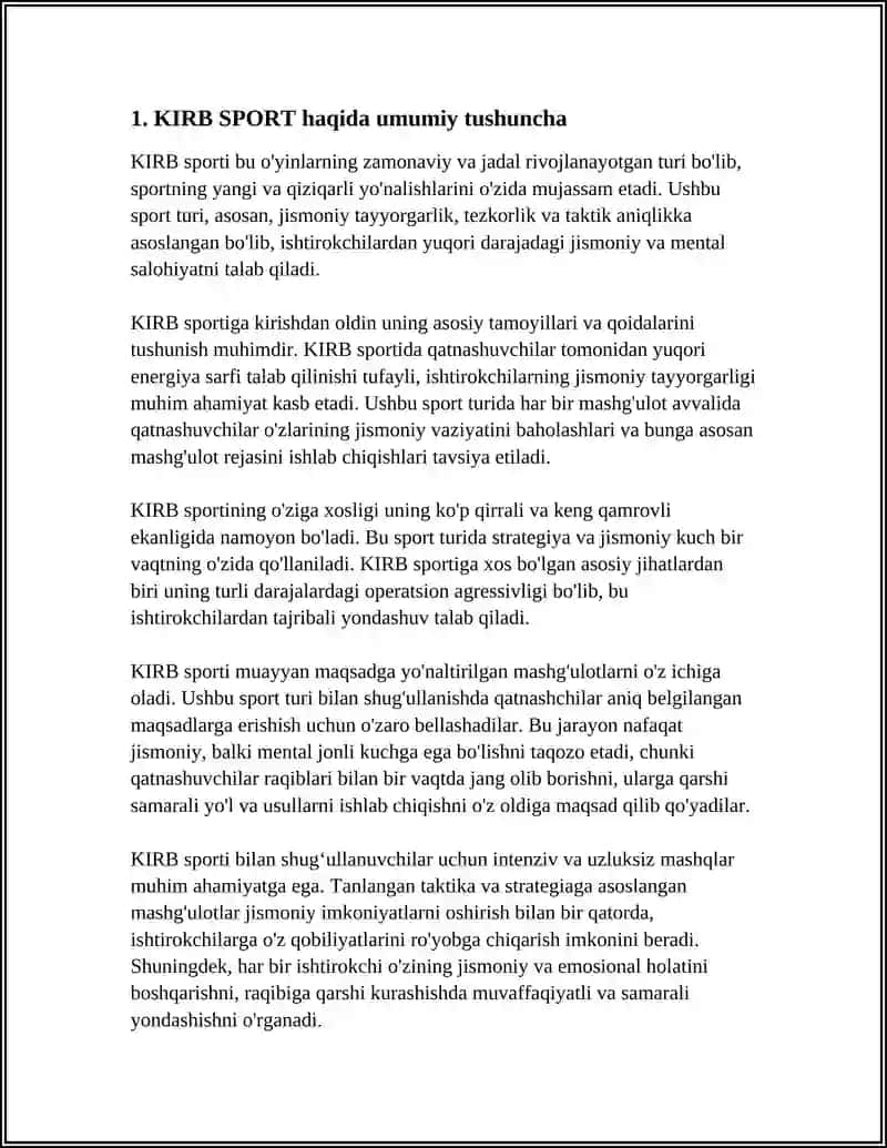 KIRB SPORT 3