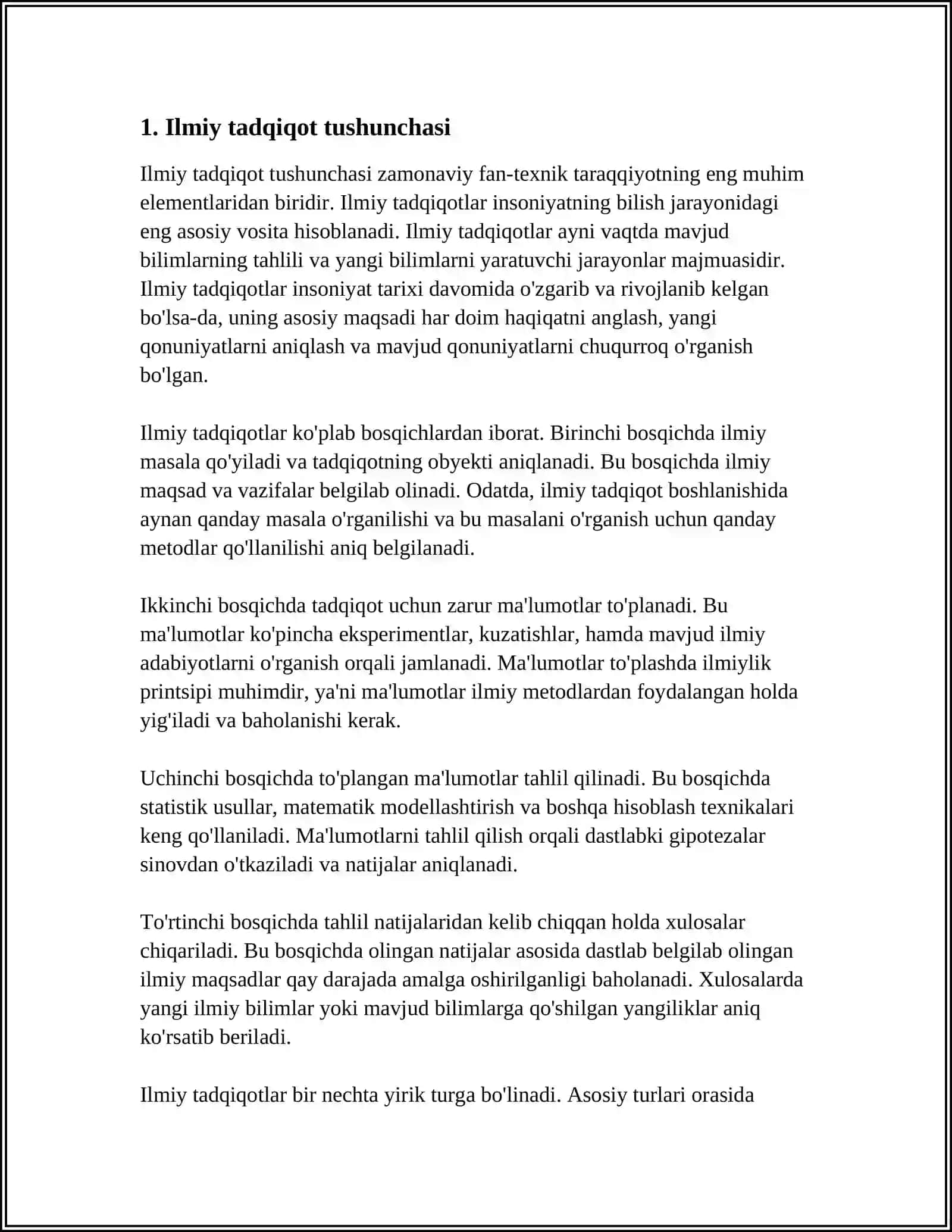 ILMIY TADQIQOTCHILIK FAOLIYATINI SHAKILANTIRISH ASOSLARI 3