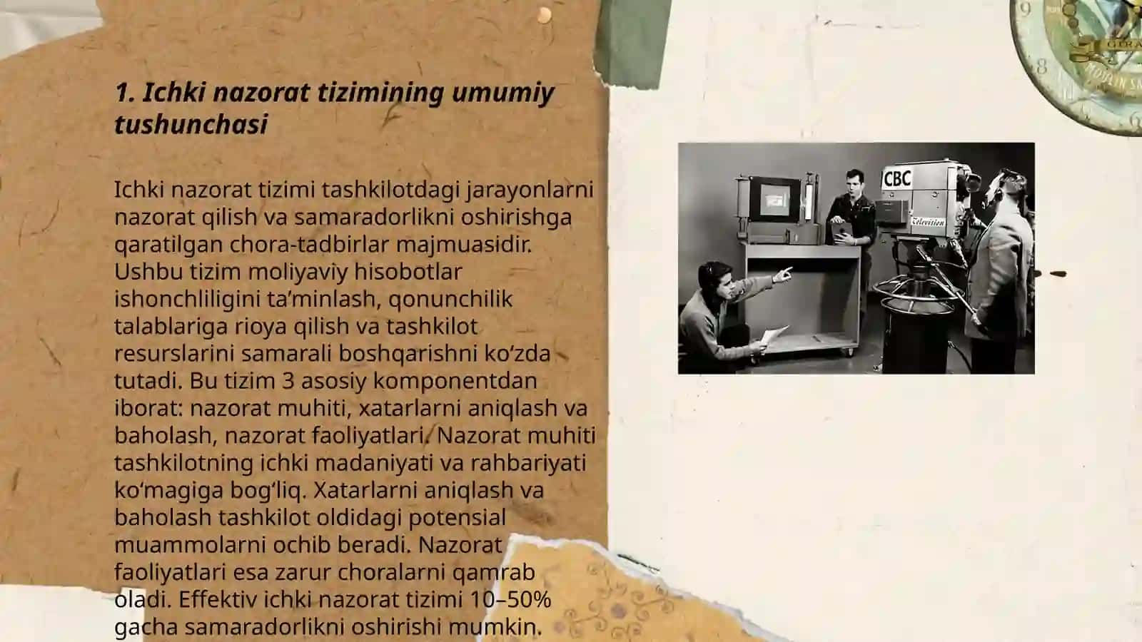 Auditorlik tekshiruvi jarayonida ichki nazorat tizimini o'rganish hamda baholash 3