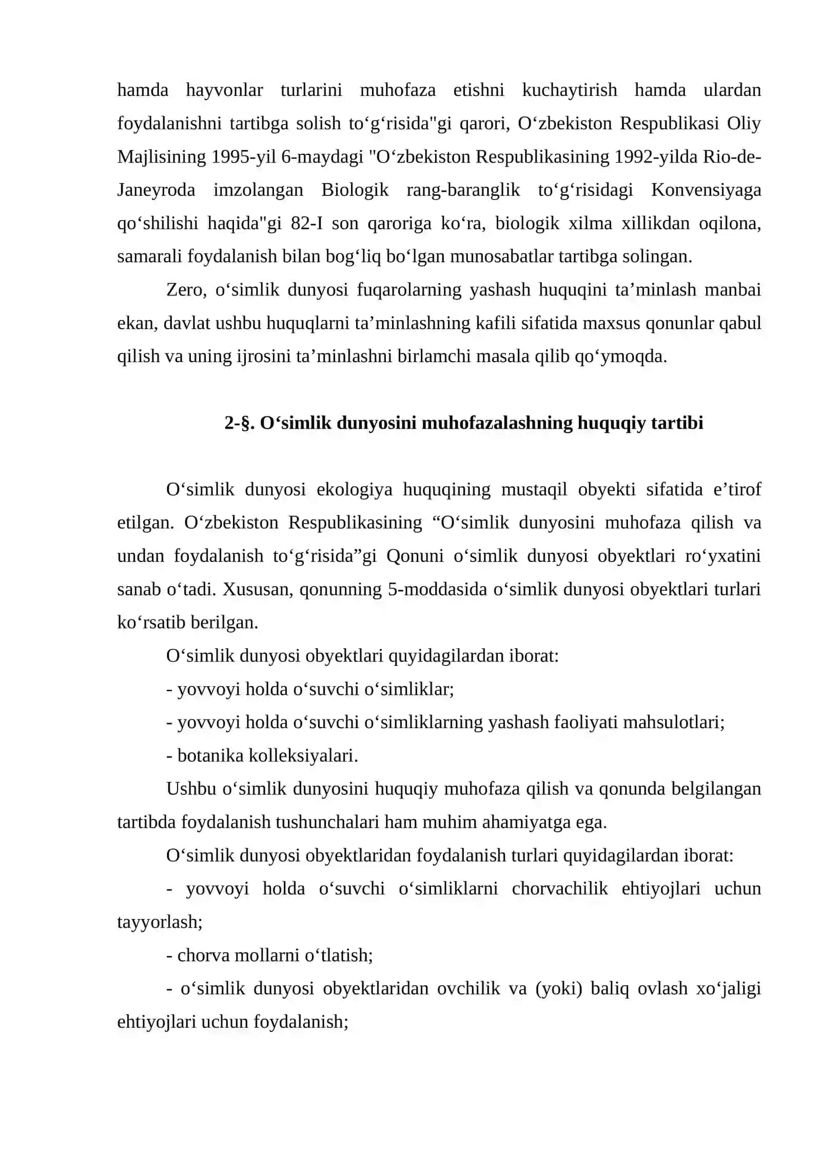 O‘simlik dunyosi va uni ekologik-huquqiy muhofaza qilish zarurati 3