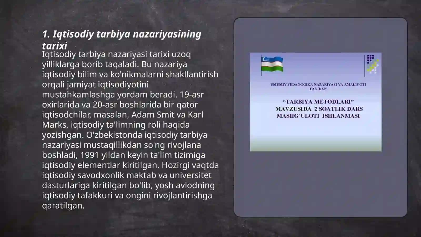 Iqtisodiy tarbiya nazariyasi 3