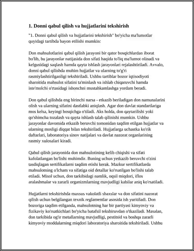 DON SIFATINI TAFTISH QILISH TARTIBI 3