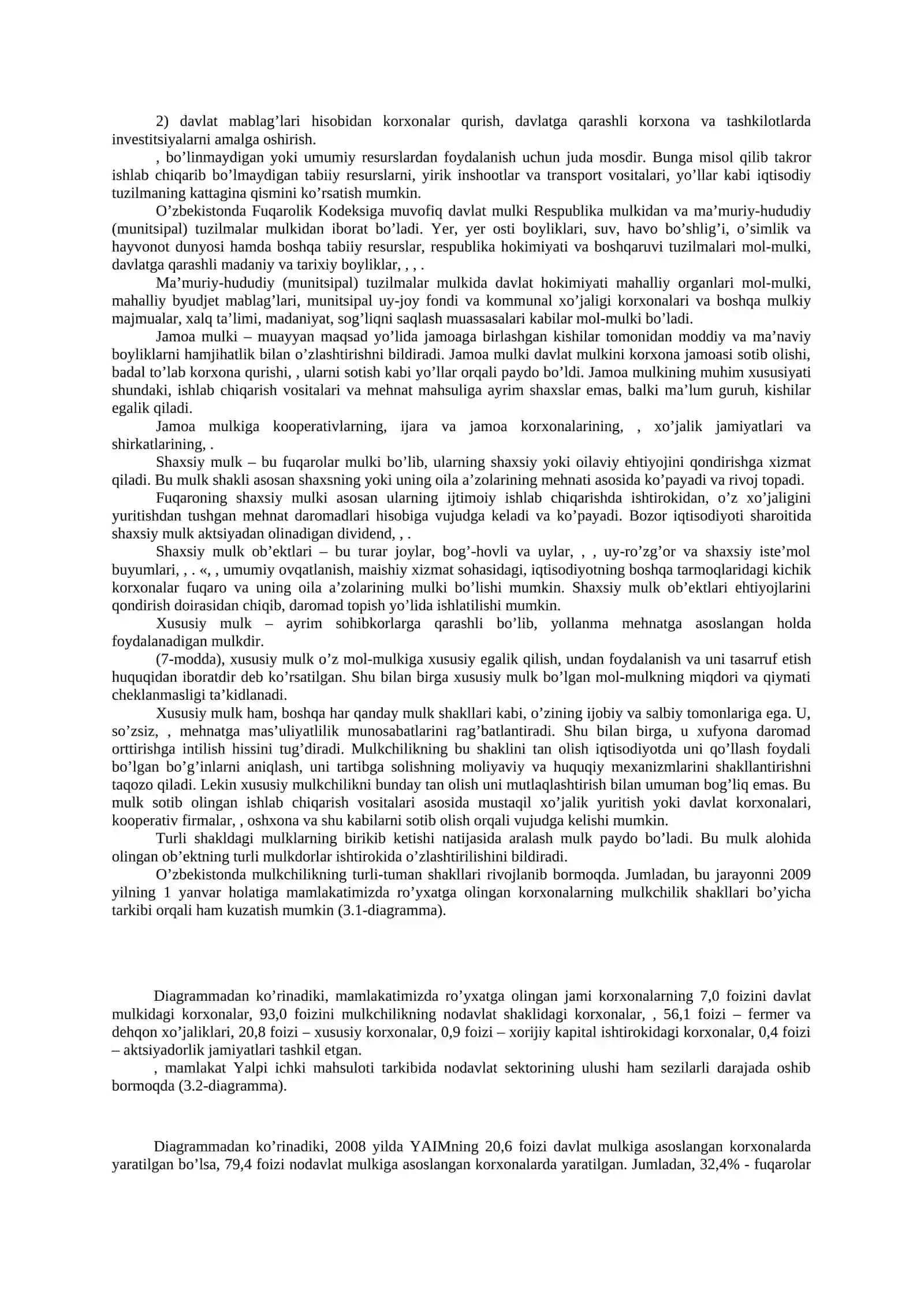 MULKCHILIK MUNOSABATLARI 3