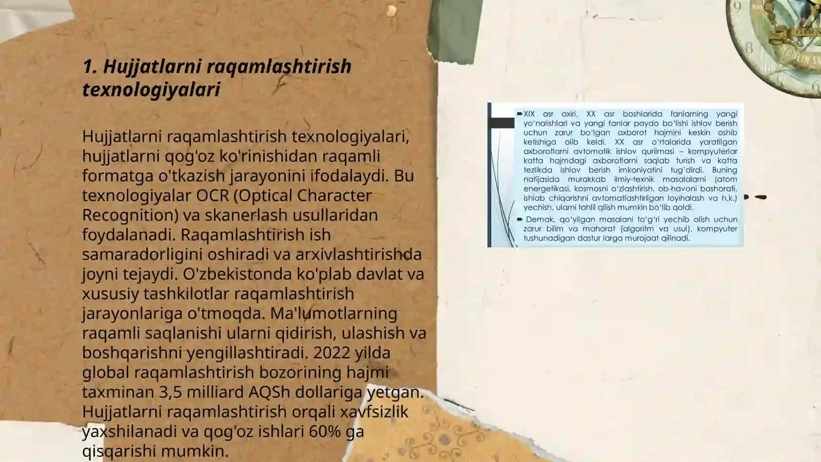 Hujjatlarni raqamlashtirish texnologiyalari 3