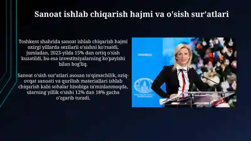 Sanoatning umumiy ko'rinishi va asosiy ko'rsatkichlar 3