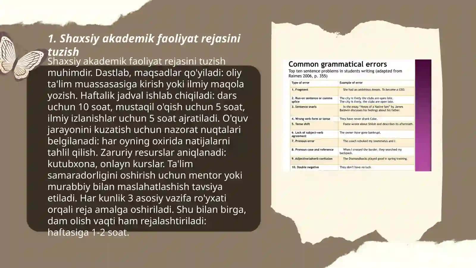 Shaxsiy akademik faoliyat va uni tashkil etish vositalari 3