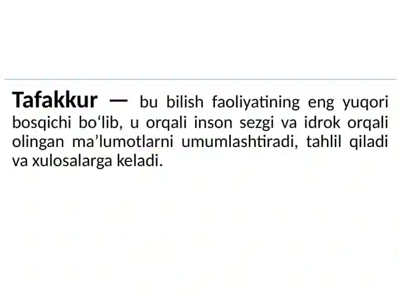 TAFAKKUR VA NUTQ 3