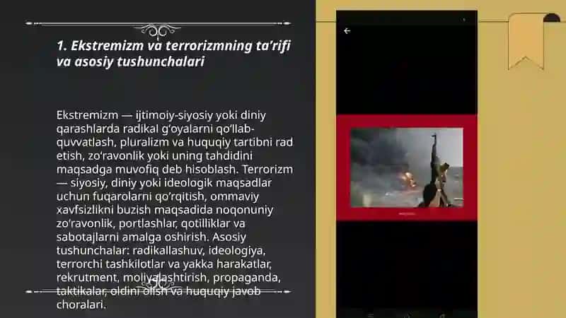 Dunyo hamjamiyatining ekstrsmizi. Va terorizmga qarshi kurash tajribasi 3